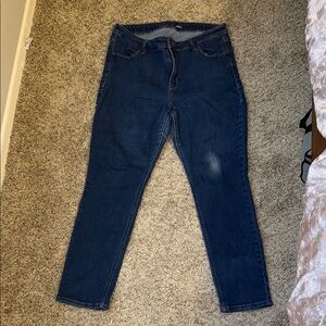 Old Navy High Rise Classic Dark Blue Women’s Jeans 14 Petite